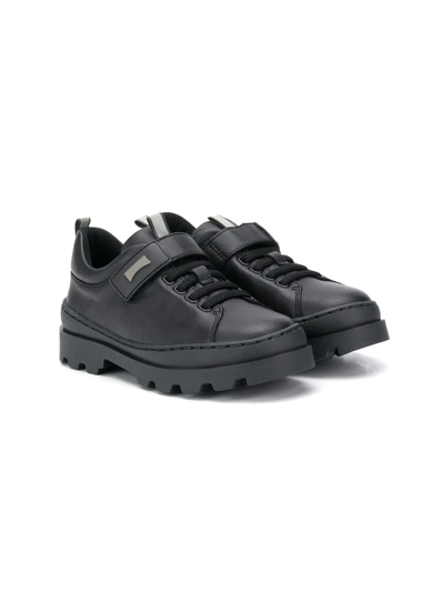 Camper Kids' Peu Pista Lace-up Shoes In Black