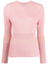 BARRIE ROUND NECK KNITTED TOP
