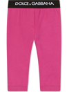 Dolce & Gabbana Logo-waistband Track Pants In Pink
