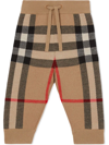 BURBERRY CHECK-PATTERN TRACK PANTS