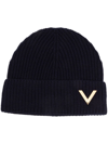 VALENTINO GARAVANI VGOLD CASHMERE BEANIE