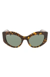 Ferragamo Gancio Acetate Cat-eye Sunglasses In Vintage Tortoise