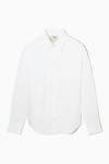 Cos Regular-fit Poplin Shirt In White