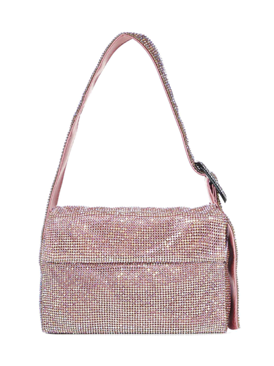 Benedetta Bruzziches Pink Vitty La Mignon Crystal Shoulder Bag