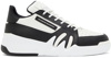 GIUSEPPE ZANOTTI BLACK & WHITE TALON SNEAKERS