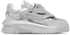 Versace Odissea Low-top Leather Sneakers In Grey