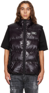 Dsquared2 Logo-patch Padded Gilet In Black