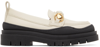 SEE BY CHLOÉ OFF-WHITE LYLIA LUG LOAFERS