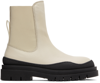 SEE BY CHLOÉ OFF-WHITE ALLI CHELSEA BOOTS