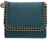 Stella Mccartney 'small Falabella' Faux Leather French Wallet In Blue
