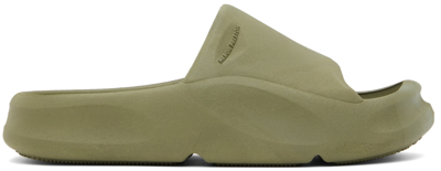 Heron Preston Khaki Eco Molded Slides In 绿色