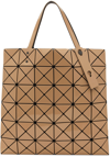 BAO BAO ISSEY MIYAKE ORANGE & TAUPE DOUBLE colour LUCENT TOTE