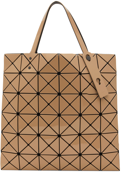 Bao Bao Issey Miyake Orange & Taupe Double Color Lucent Tote In 37 Orange Beg X Pink