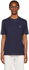 Brunello Cucinelli T-shirt In Navy,grey