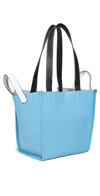 Proenza Schouler White Label Mercer Large Colorblock Leather Tote Bag In Cornflower