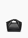 Jw Anderson Medium Twister Leather Top Handle Bag In Black