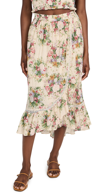Loveshackfancy Viva Skirt In Shimmering Gemstone In Shining Gemstone