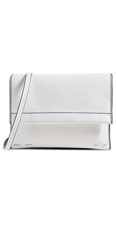 Proenza Schouler White Label Accordion Flap Bag Optic White