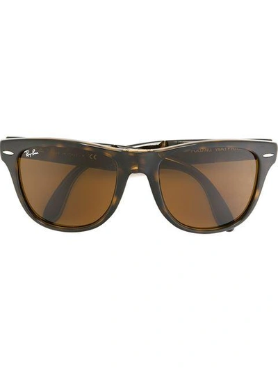 Ray Ban Wayfarer Sunglasses In Brown