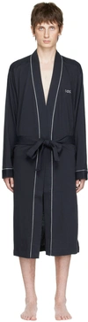 HUGO BOSS NAVY COTTON ROBE