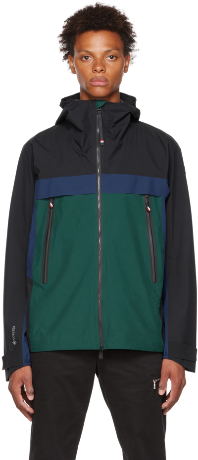Moncler Grenoble Villair Colour-block 2l Gore-tex Paclite® Hooded Jacket In Grey