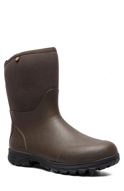 Bogs Sauvie Basin Waterproof Rain Boot In Brown Multi