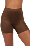 Spanx Thinstincts® 2.0 High-rise Stretch-satin Shorts In Brown