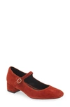 Jeffrey Campbell Top Tier Pump In Rust Suede