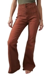 Free People We The Free Jayde High Waist Flare Pants In Mesa