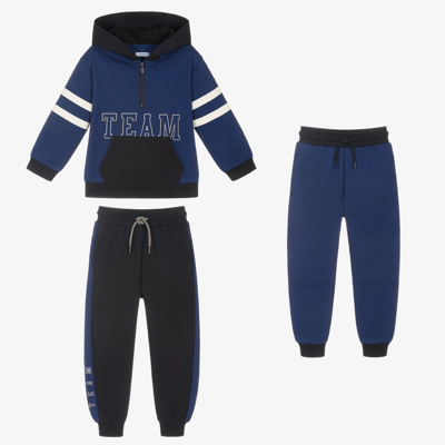 Mayoral Kids' Boys Blue 3 Piece Tracksuit