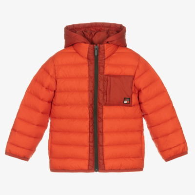 Mayoral Kids' Boys Orange Puffer Jacket