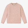 BONPOINT GIRLS PINK KNITTED SWEATER