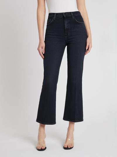 J Brand Julia High-rise Kick-flare Jeans In Dark Denim