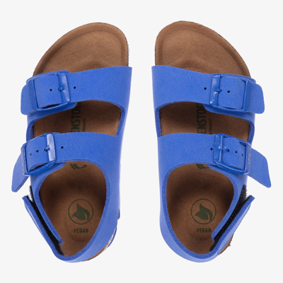 Birkenstock Blue Faux Leather Sandals