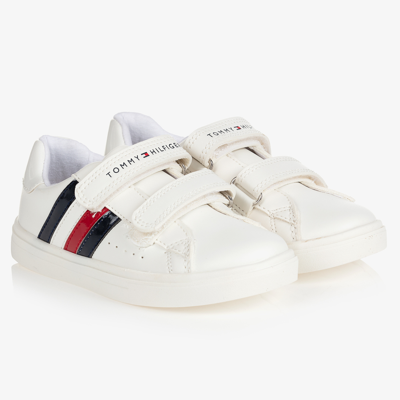 Tommy Hilfiger Babies' Girls White Velcro Trainers
