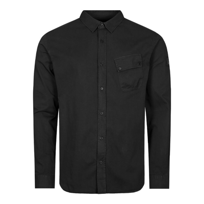 Belstaff Long Sleeve Pitch Shirt In Black