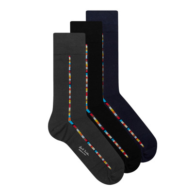 Paul Smith 3 Pack Vittore Socks In Multi