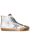Golden Goose Francy High Top Leather Sneakers In White