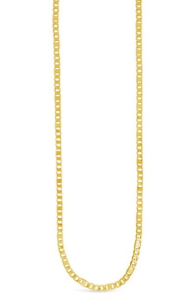 Sterling Forever 14k Yellow Gold Plated Mixed Mariner Chain Necklace
