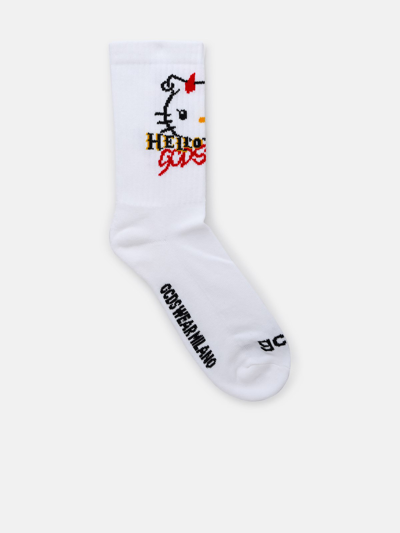 Gcds Kids' Hello Kitty Cotton Socks In White