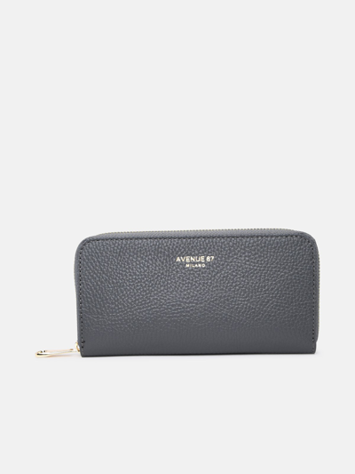 Avenue 67 Leather Wallet In Grey