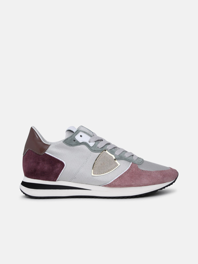 Philippe Model Trpx Tech Fabric Sneakers In Pink