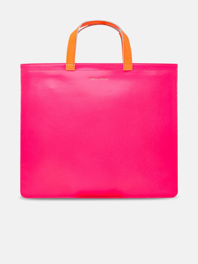 Comme Des Garçons Leather Bag In Pink