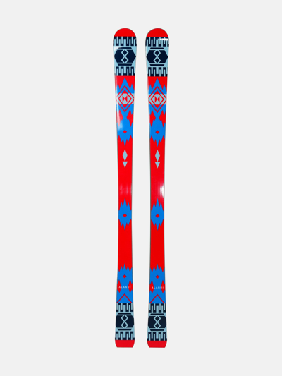 Alanui Icon Skis In Wood Mix In Red