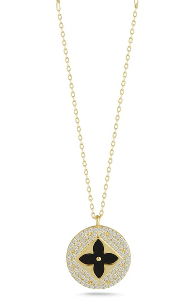 Sphera Milano Clover Pendant Necklace In Yellow Gold