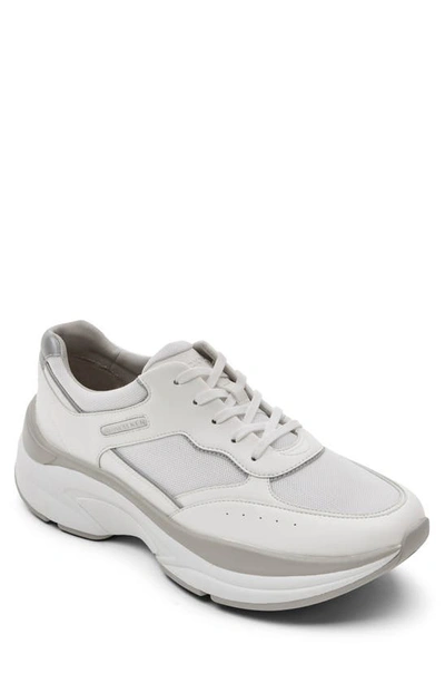 Rockport Women's Prowalker Lace-up Sneakers Women's Shoes In White Grey