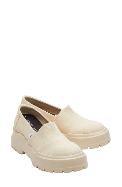 Toms Combat Loafer Aus Canvas In Beige Für Damen - Grösse Eu 41 Slipper In Natural