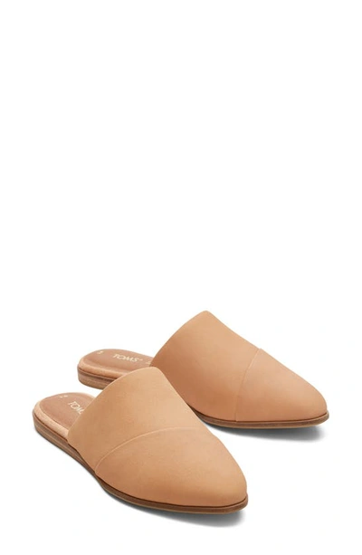 Toms Jade Leather Flat In Natural