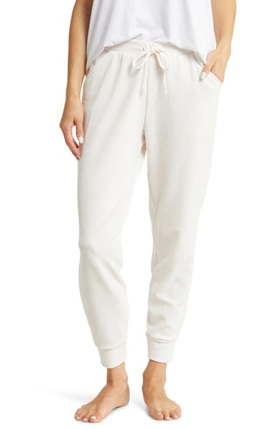 Tommy John Thermal Knit Drawstring Joggers In Pastel Parchment