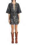 ETRO MYTHOLOGICAL JACQUARD PRINT SHEATH DRESS